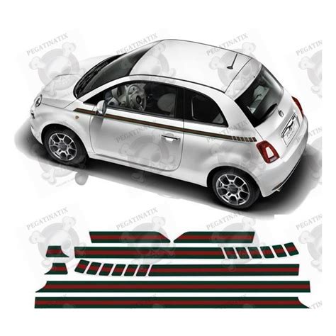 fiat 500 facelift gucci sticker|Gucci Fiat 500 Decal .